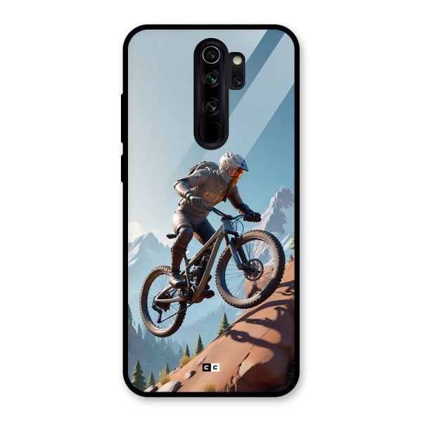 Mountain Rider Glass Back Case for Redmi Note 8 Pro