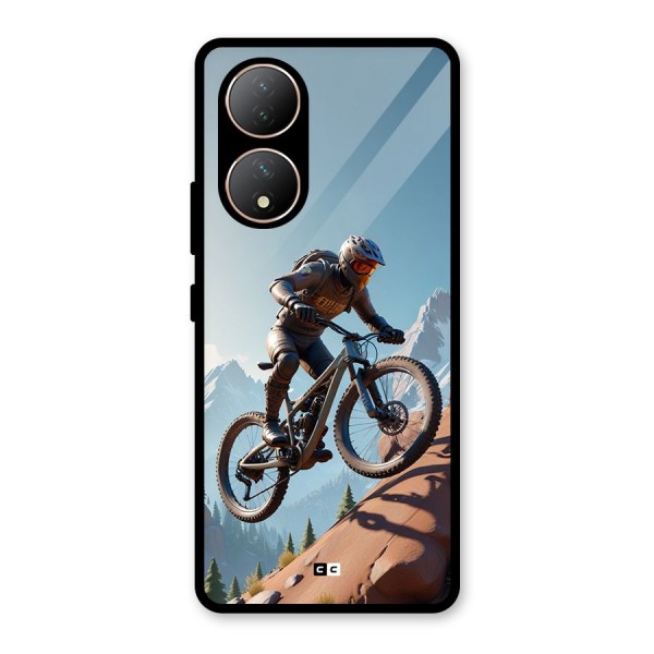 Mountain Rider Glass Back Case for Vivo T2