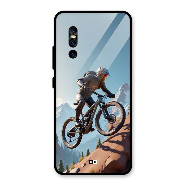 Mountain Rider Glass Back Case for Vivo V15 Pro