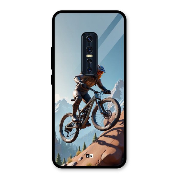 Mountain Rider Glass Back Case for Vivo V17 Pro