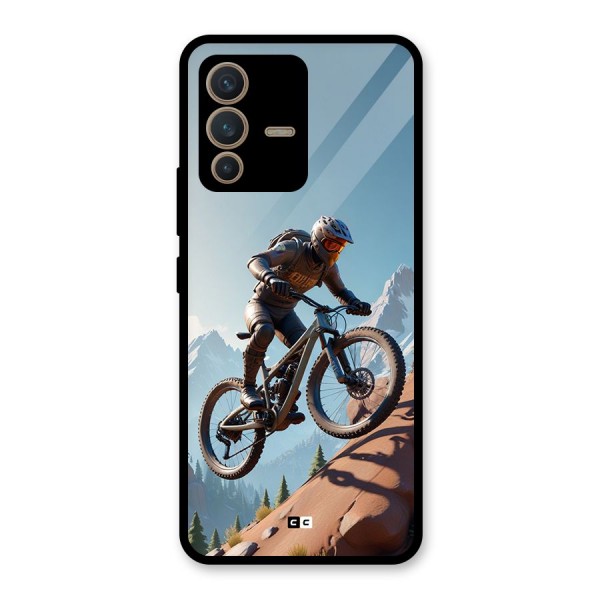 Mountain Rider Glass Back Case for Vivo V23 5G