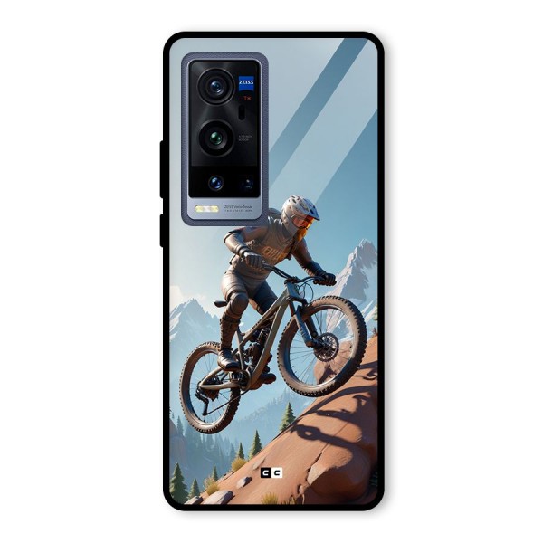 Mountain Rider Glass Back Case for Vivo X60 Pro Plus