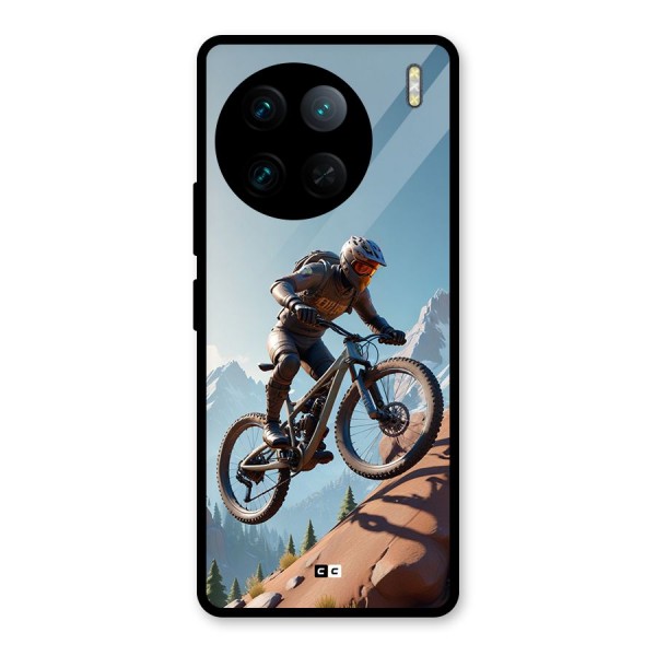 Mountain Rider Glass Back Case for Vivo X90 Pro