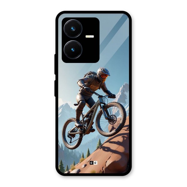 Mountain Rider Glass Back Case for Vivo Y22