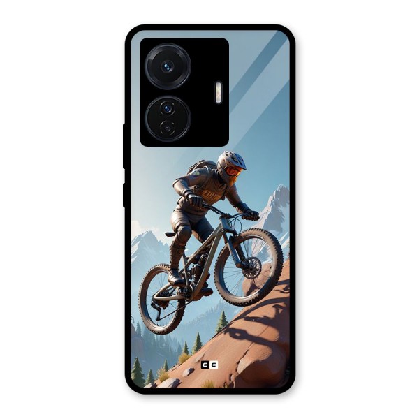 Mountain Rider Glass Back Case for Vivo iQOO Z6 Pro