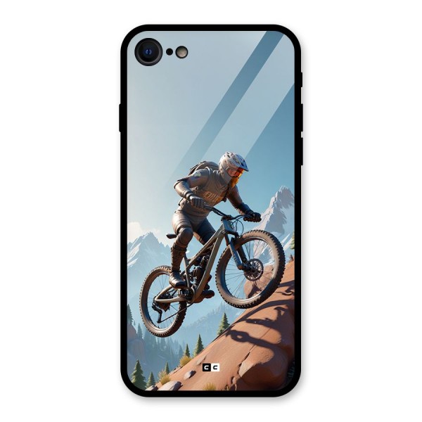 Mountain Rider Glass Back Case for iPhone SE 2020