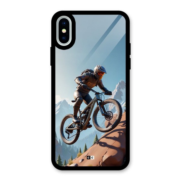 Mountain Rider Glass Back Case for iPhone X