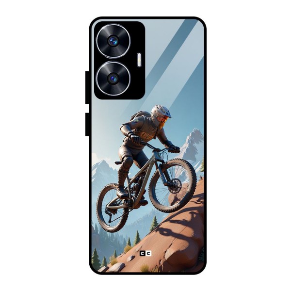 Mountain Rider Glass Back Case for realme C55