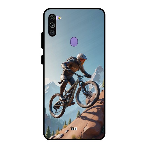 Mountain Rider Metal Back Case for Galaxy M11