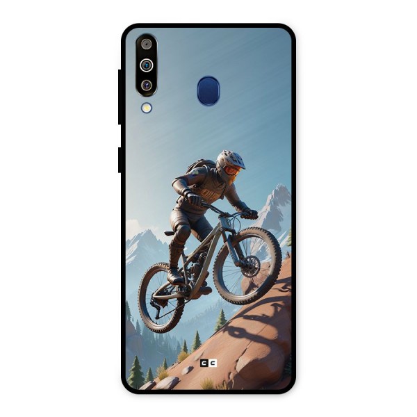 Mountain Rider Metal Back Case for Galaxy M30