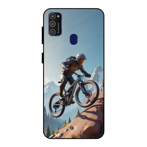 Mountain Rider Metal Back Case for Galaxy M30s