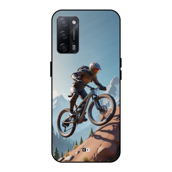 Mountain Rider Metal Back Case for Oppo A53s 5G