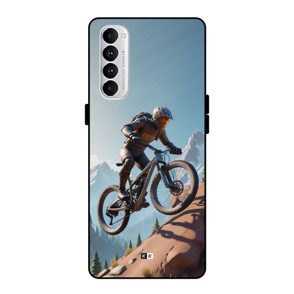 Mountain Rider Metal Back Case for Oppo Reno4 Pro