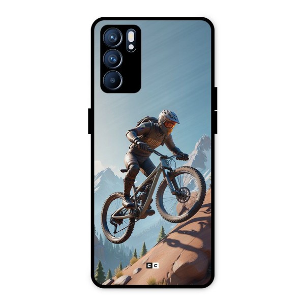 Mountain Rider Metal Back Case for Oppo Reno6 5G