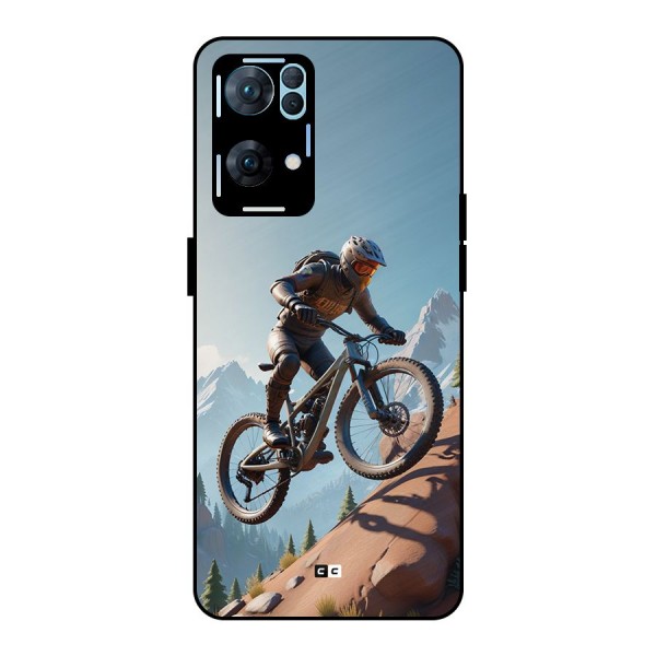 Mountain Rider Metal Back Case for Oppo Reno7 Pro 5G