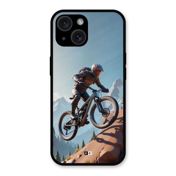 Mountain Rider Metal Back Case for iPhone 15