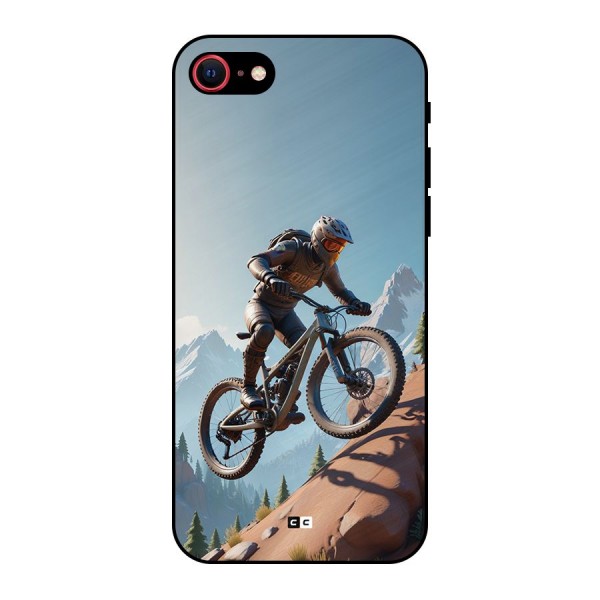 Mountain Rider Metal Back Case for iPhone 8