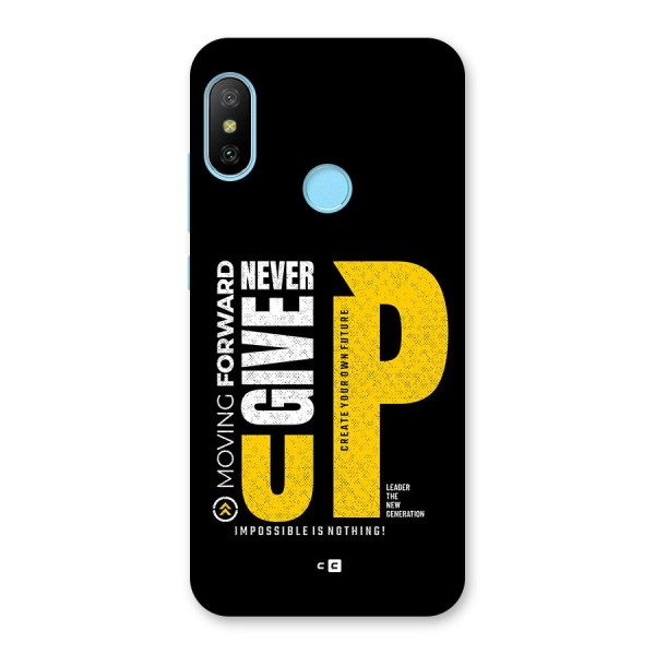 Moving Forward Back Case for Redmi 6 Pro