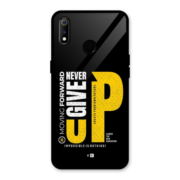 Moving Forward Glass Back Case for Realme 3