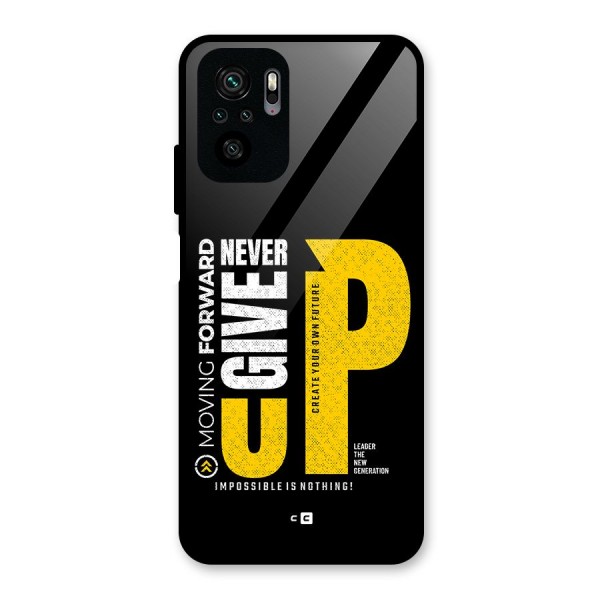 Moving Forward Glass Back Case for Redmi Note 10