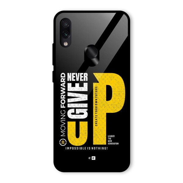 Moving Forward Glass Back Case for Redmi Note 7