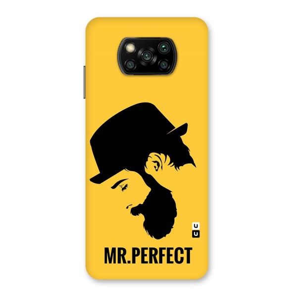 Mr Perfect Back Case for Poco X3