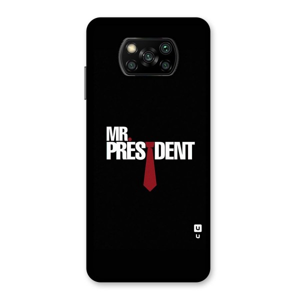 Mr President Back Case for Poco X3