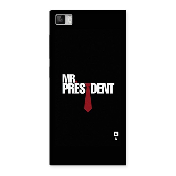 Mr President Back Case for Xiaomi Mi3