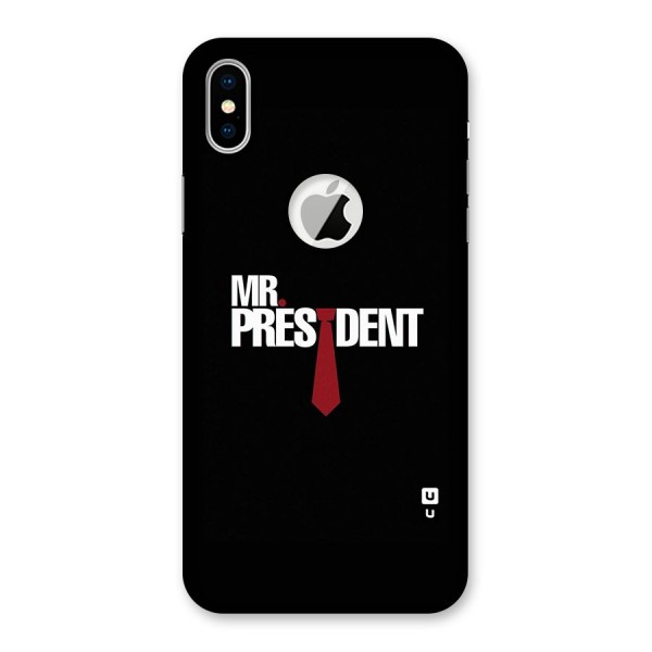 Mr President Back Case for iPhone XS Logo Cut