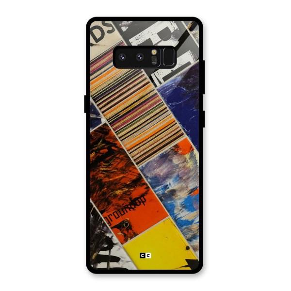 Multiple Textures Glass Back Case for Galaxy Note 8