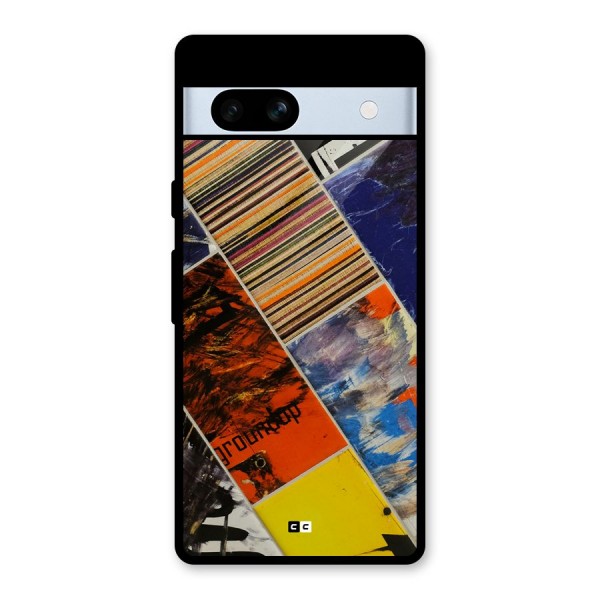 Multiple Textures Glass Back Case for Google Pixel 7a