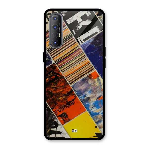 Multiple Textures Glass Back Case for Oppo Reno3 Pro