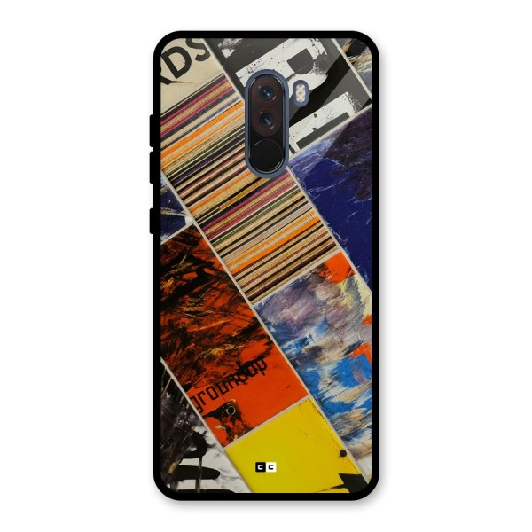 Multiple Textures Glass Back Case for Poco F1