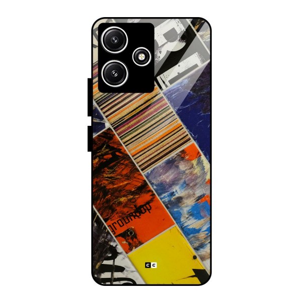 Multiple Textures Glass Back Case for Poco M6 Pro