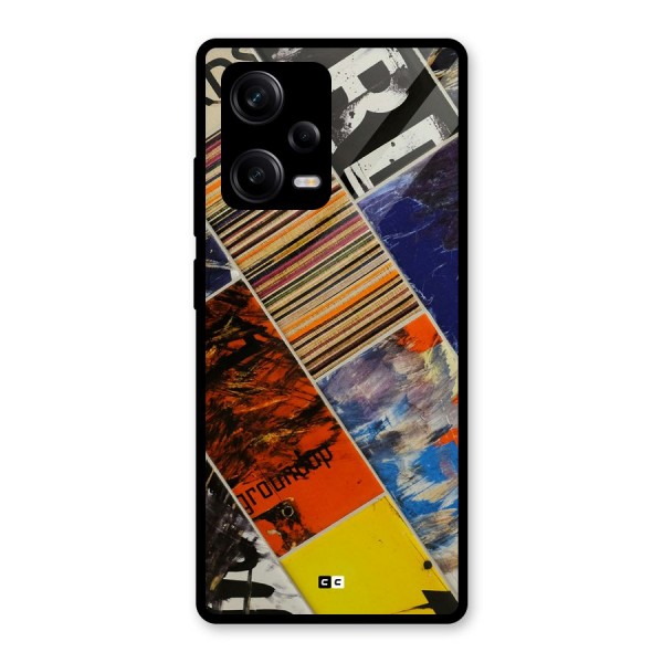 Multiple Textures Glass Back Case for Redmi Note 12 Pro