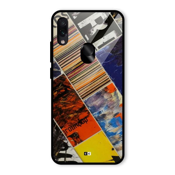 Multiple Textures Glass Back Case for Redmi Note 7