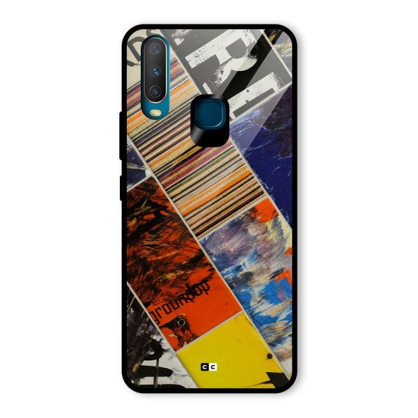 Multiple Textures Glass Back Case for Vivo Y12