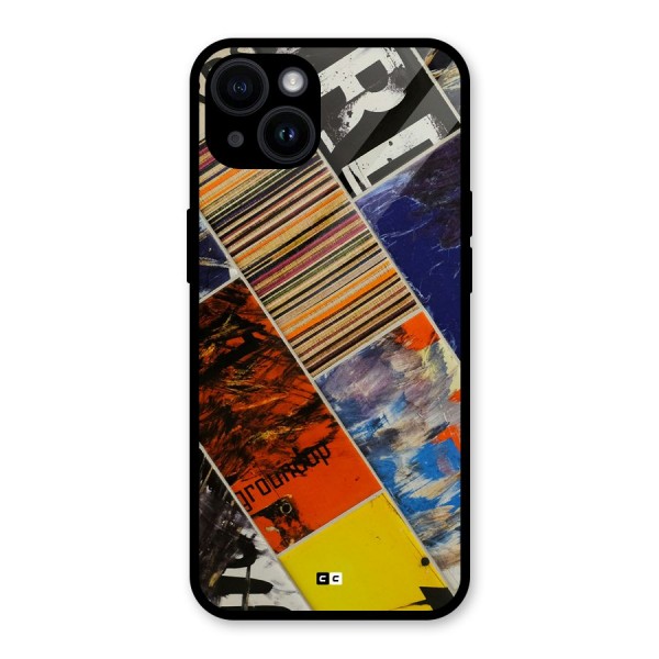 Multiple Textures Glass Back Case for iPhone 14