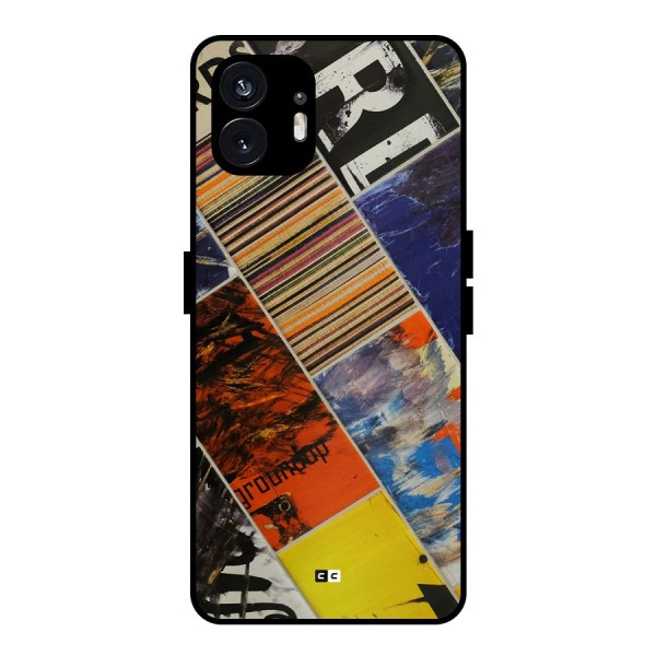 Multiple Textures Metal Back Case for Nothing Phone 2