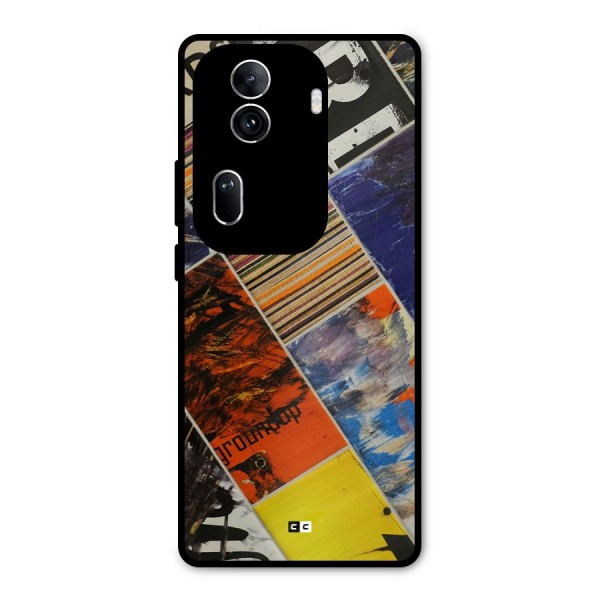 Multiple Textures Metal Back Case for Oppo Reno11 Pro 5G