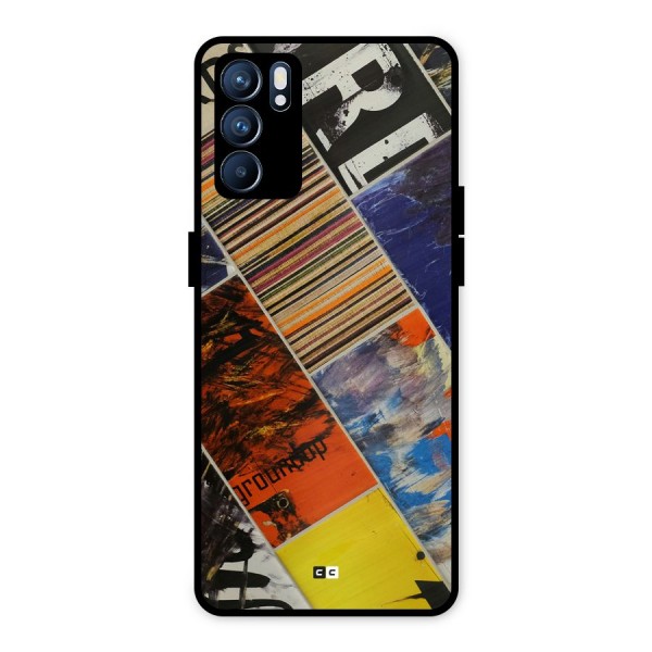 Multiple Textures Metal Back Case for Oppo Reno6 5G