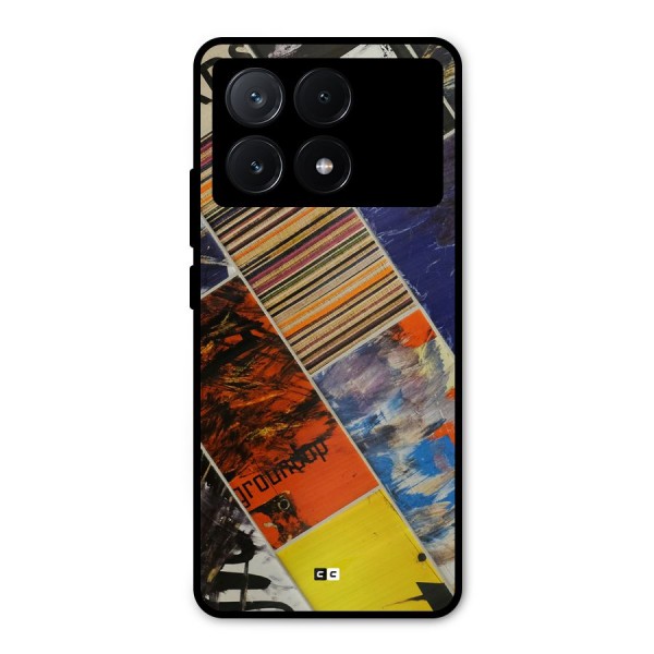 Multiple Textures Metal Back Case for Poco X6 Pro