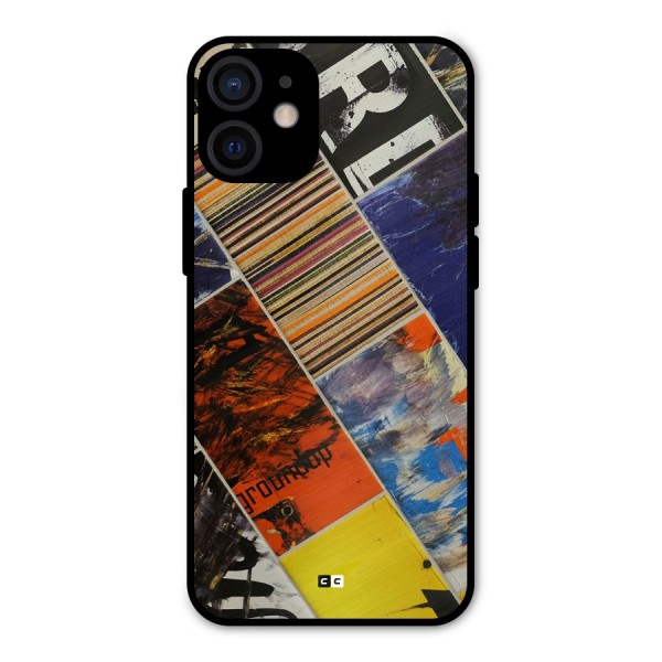 Multiple Textures Metal Back Case for iPhone 12 Mini