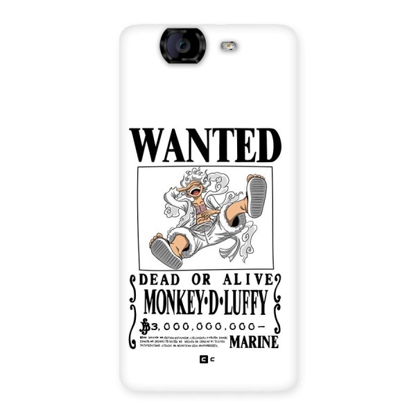 Munkey D Luffy Wanted  Back Case for Canvas Knight A350