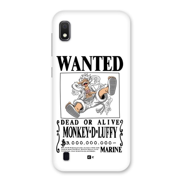 Munkey D Luffy Wanted  Back Case for Galaxy A10