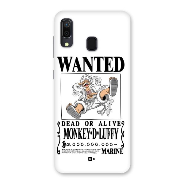 Munkey D Luffy Wanted  Back Case for Galaxy A20