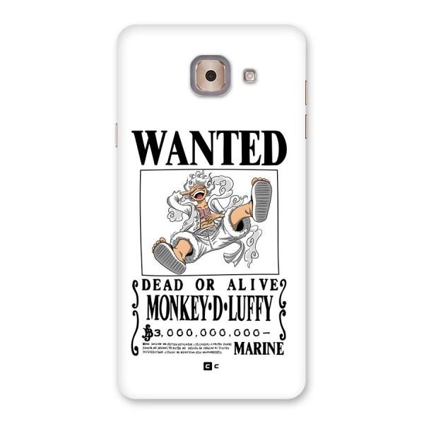 Munkey D Luffy Wanted  Back Case for Galaxy J7 Max