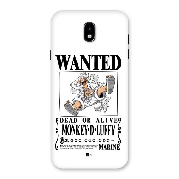 Munkey D Luffy Wanted  Back Case for Galaxy J7 Pro