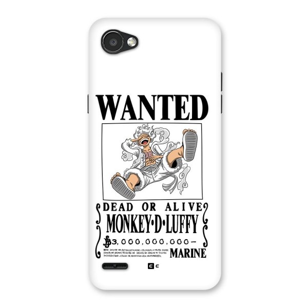 Munkey D Luffy Wanted  Back Case for LG Q6