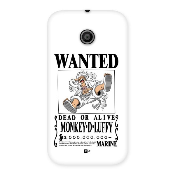 Munkey D Luffy Wanted  Back Case for Moto E